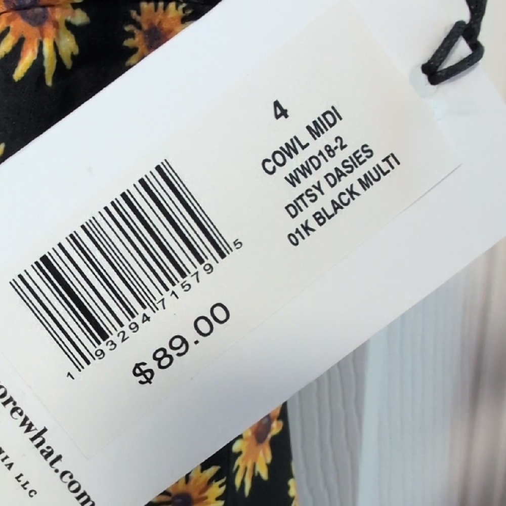 WeWoreWhat Cowl Ditzy Daisies Midi Dress - Picture 5 of 15